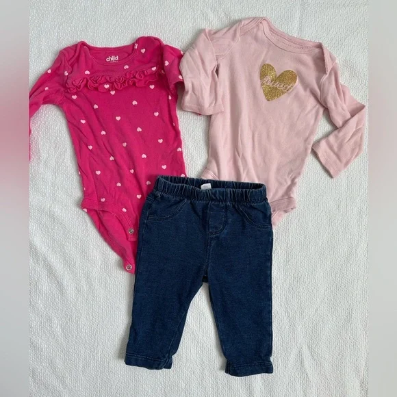 Baby Girl Clothing Lot 3-6 Months Bundle Sleepers Outfits Jackets Carter's - Picture 5 of 8
